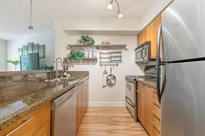 Kitchen Island Photo of 201 1718 Venables Street, Vancouver, BC