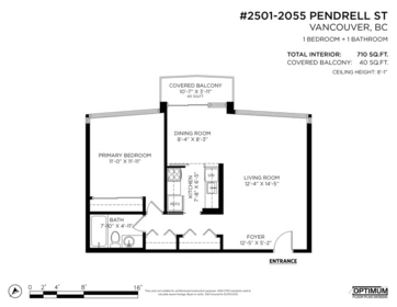 Hallway Photo of 2501 2055 Pendrell Street, Vancouver, BC