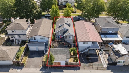 Aerial View of 5743 St. Margarets Street, Vancouver, BC