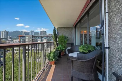 Aerial View of 701 140 E Keith Road, North Vancouver, BC