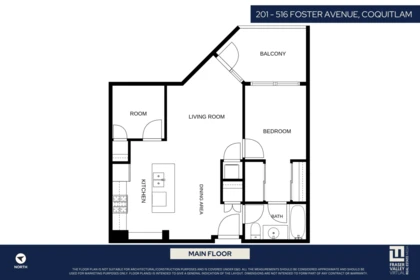 Hallway Photo of 201 516 Foster Avenue, Coquitlam, BC