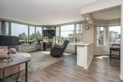 Living Room Photo of 404 3170 Gladwin Road, Abbotsford, BC