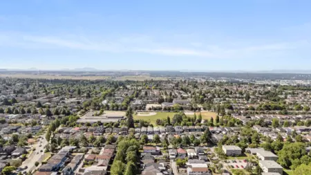 Aerial View of 5743 St. Margarets Street, Vancouver, BC