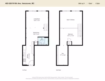Basement Recreation Room Photo of 402 338 W 8th Avenue, Vancouver, BC