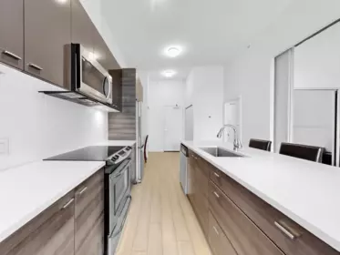Kitchen Island Photo of 408 13931 Fraser Highway, Surrey, BC