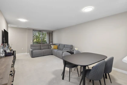 Living Room Photo of 707 7380 Elmbridge Way, Richmond, BC