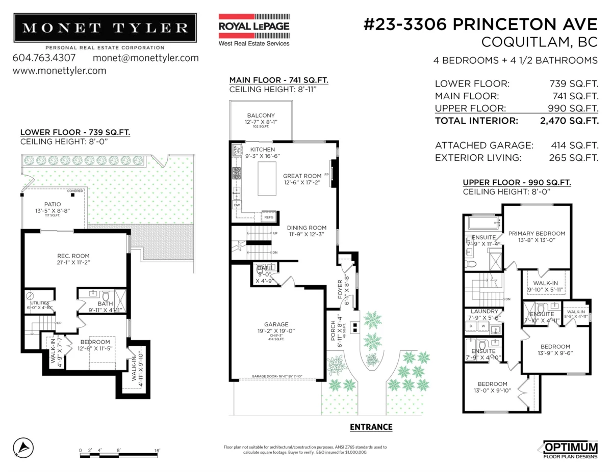 Playground / Recreational Area Near 23 3306 Princeton Avenue, Coquitlam, BC