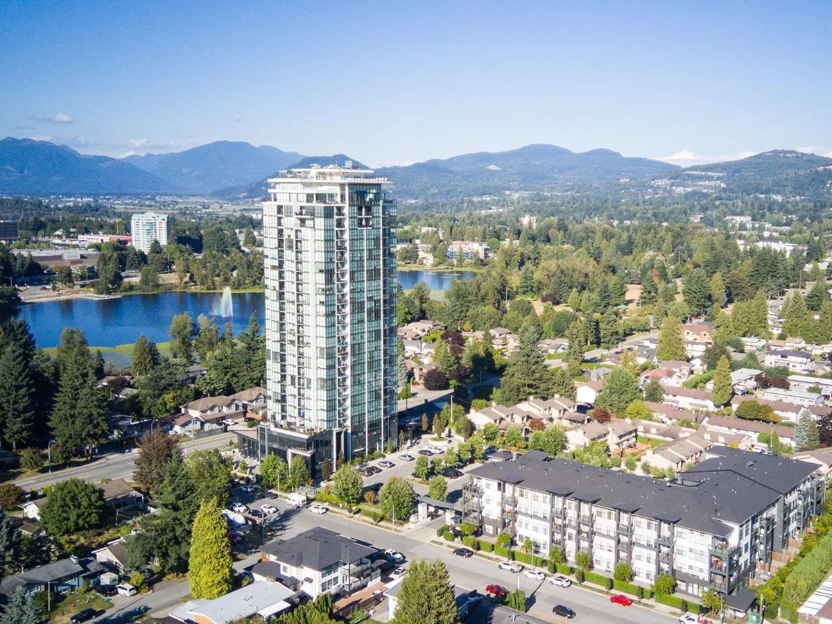 Aerial View of 1506 2180 Gladwin Road, Abbotsford, BC