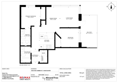 Office / Den Photo of 505 8189 Cambie Street, Vancouver, BC