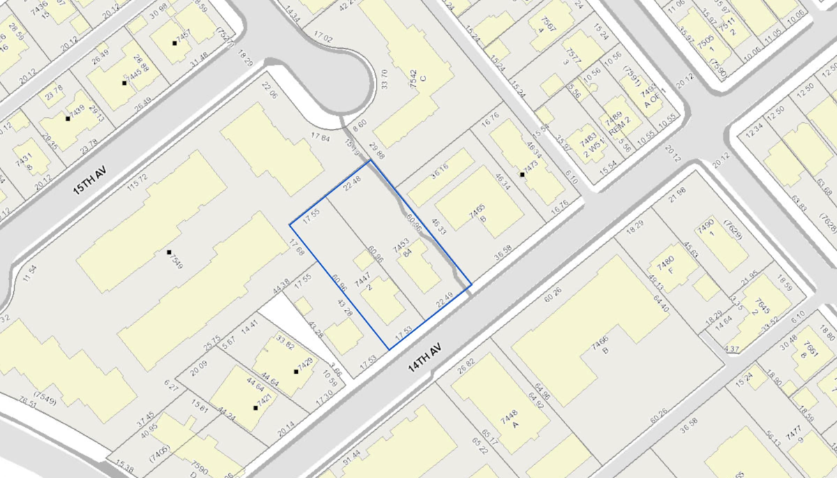 Exterior Rear Photo of 7447 - 7453 14th Avenue, Burnaby, BC