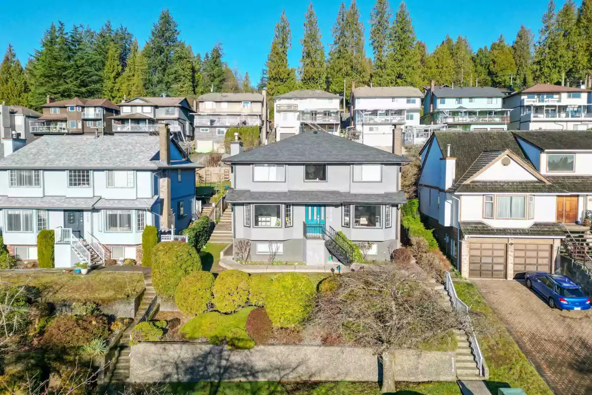 Aerial View of 2735 Tempe Knoll Drive, North Vancouver, BC