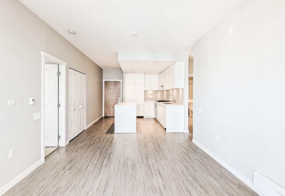 Kitchen Island Photo of 402 3188 Riverwalk Avenue, Vancouver, BC