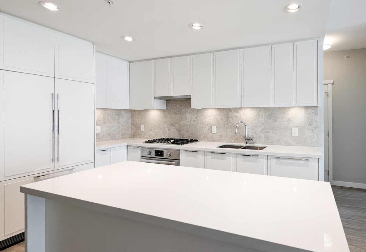 Living Room Photo of 402 3188 Riverwalk Avenue, Vancouver, BC