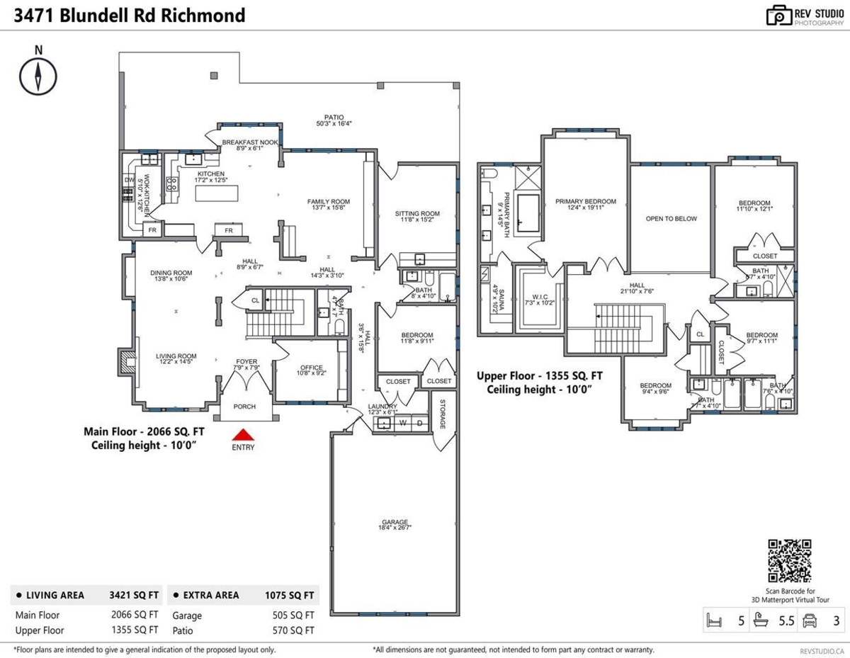 Aerial View of 3471 Blundell Road, Richmond, BC