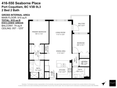 Aerial View of 416 550 Seaborne Place, Port Coquitlam, BC
