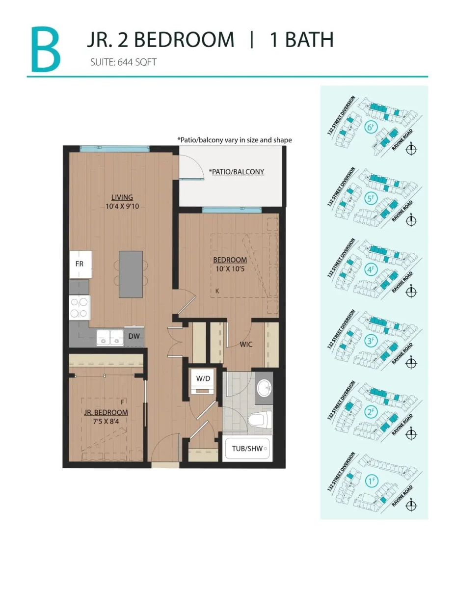 Exterior Rear Photo of 315 11058 132 Diversion, Surrey, BC