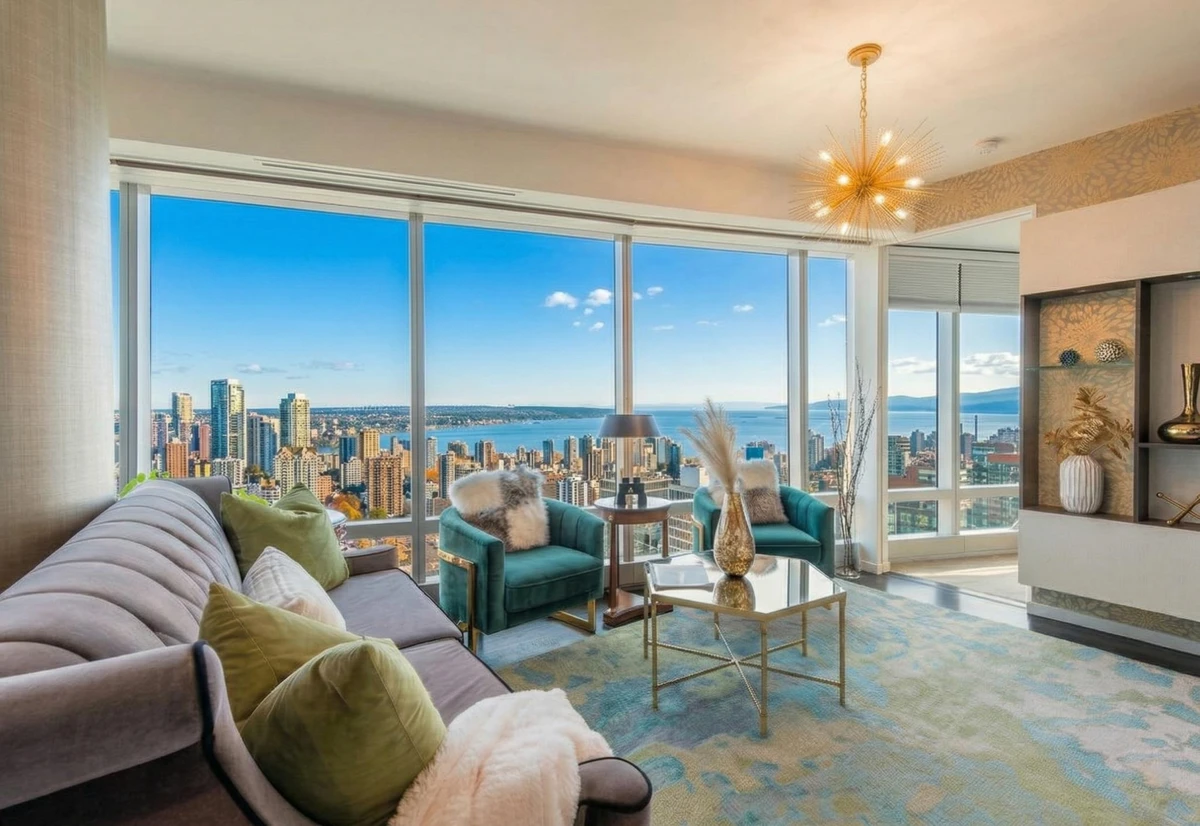 Living Room Photo of 4602 1151 W Georgia Street, Vancouver, BC