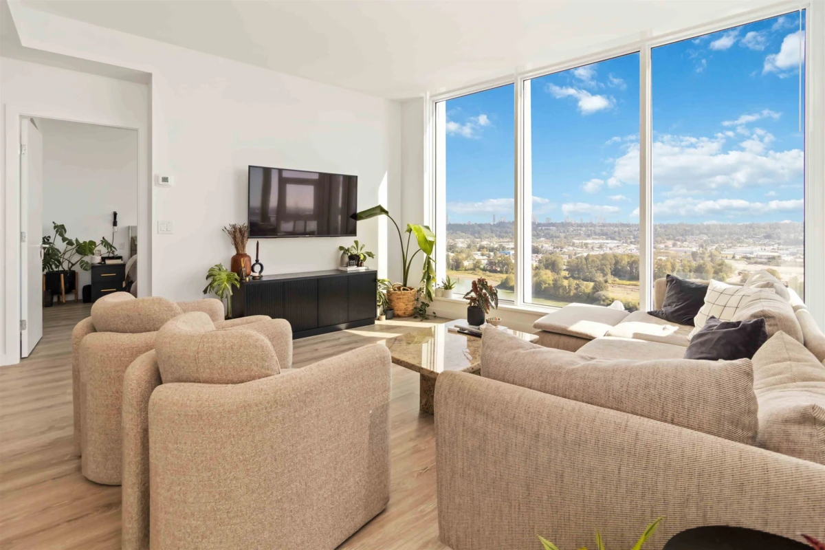 Living Room Photo of 2508 680 Quayside Drive, New Westminster, BC