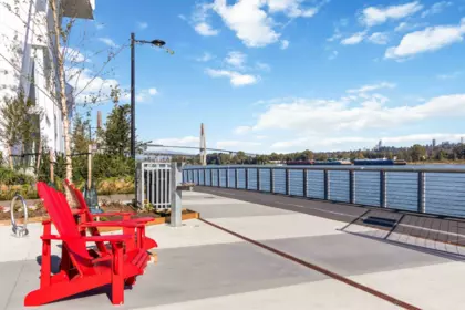 Outdoor Deck Photo of 2508 680 Quayside Drive, New Westminster, BC