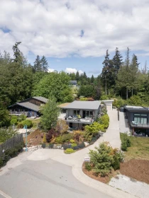 Aerial View of 6260 Sunrise Boulevard, Sechelt, BC