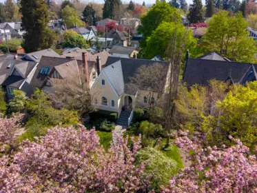 Aerial View of 3388 W 31st Avenue, Vancouver, BC
