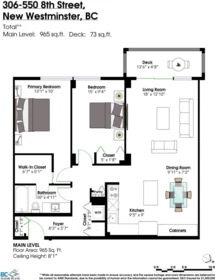 Loft / Bonus Room Photo of 306 550 Eighth Street, New Westminster, BC