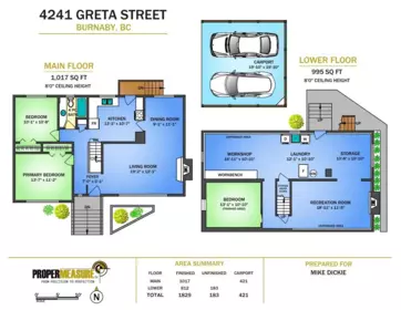 Loft / Bonus Room Photo of 4241 Greta Street, Burnaby, BC