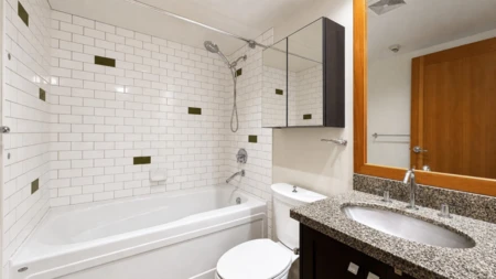 Guest Bathroom Photo of 503 10 Renaissance Square, New Westminster, BC