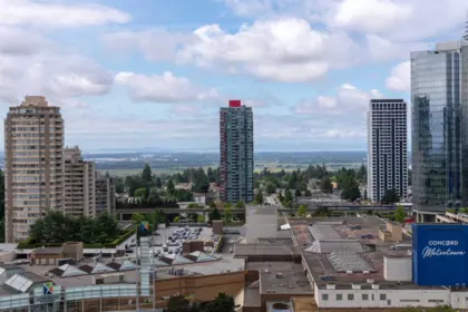 Aerial View of 2401 4808 Hazel Street, Burnaby, BC