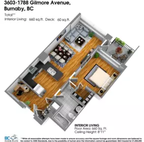 Guest Bathroom Photo of 3603 1788 Gilmore Avenue, Burnaby, BC