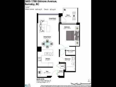Kitchen Photo of 3603 1788 Gilmore Avenue, Burnaby, BC