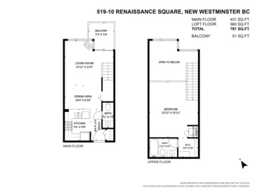 Hallway Photo of 519 10 Renaissance Square, New Westminster, BC