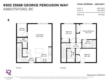 Outdoor Deck Photo of 302 33568 George Ferguson Way, Abbotsford, BC