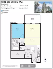 Street View Photo of 1801 657 Whiting Way, Coquitlam, BC