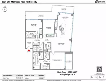 2501 305 Morrissey Road, Port Moody, BC, Port Moody — Apartment/Condo for sale