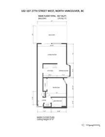 Hallway Photo of 102 107 W 27th Street, North Vancouver, BC