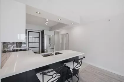 Kitchen Island Photo of 804 950 Cambie Street, Vancouver, BC