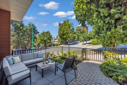 Outdoor Deck Photo of 2 3800 Pender Street, Burnaby, BC