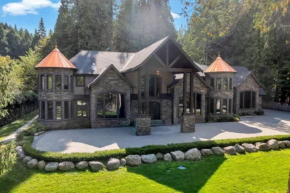 Aerial View of 13288 Woodcrest Drive, Surrey, BC