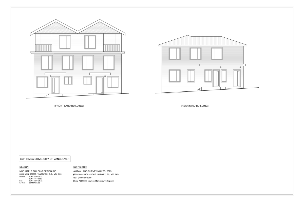 Exterior Front Photo of 2 3581 Haida Street, Vancouver, BC