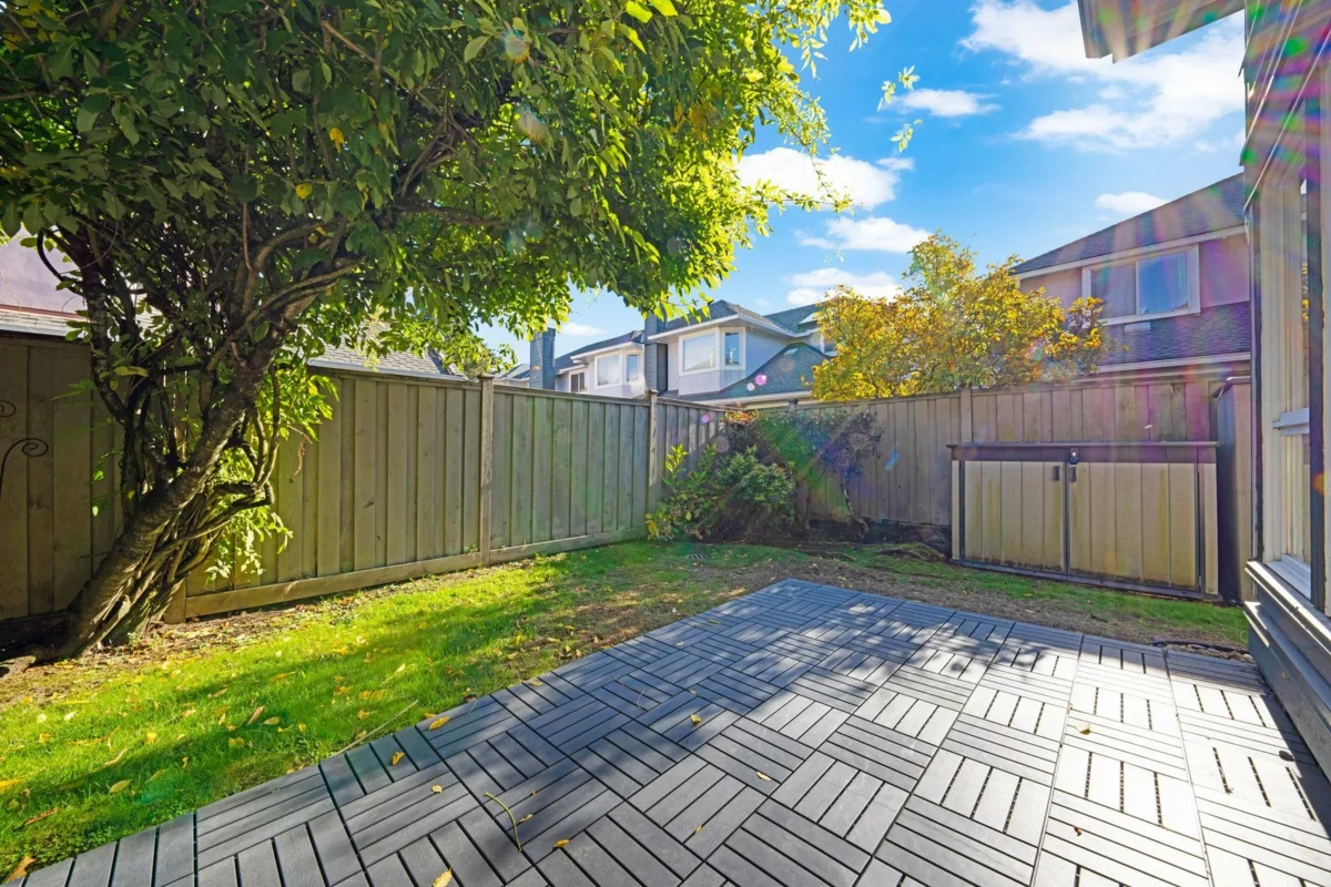 Backyard Photo of 13 8000 Heather Street, Richmond, BC