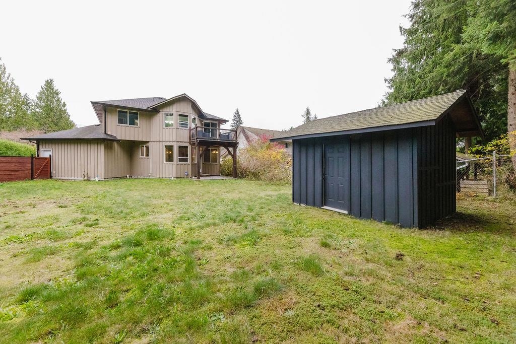 Aerial View of 597 Oceanview Drive, Gibsons, BC