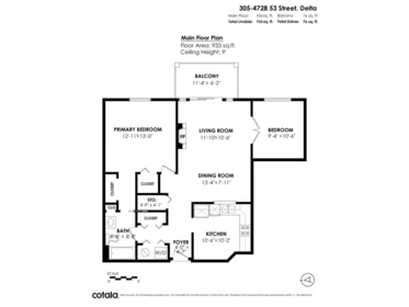 Outdoor Deck Photo of 305 4728 53 Street, Delta, BC