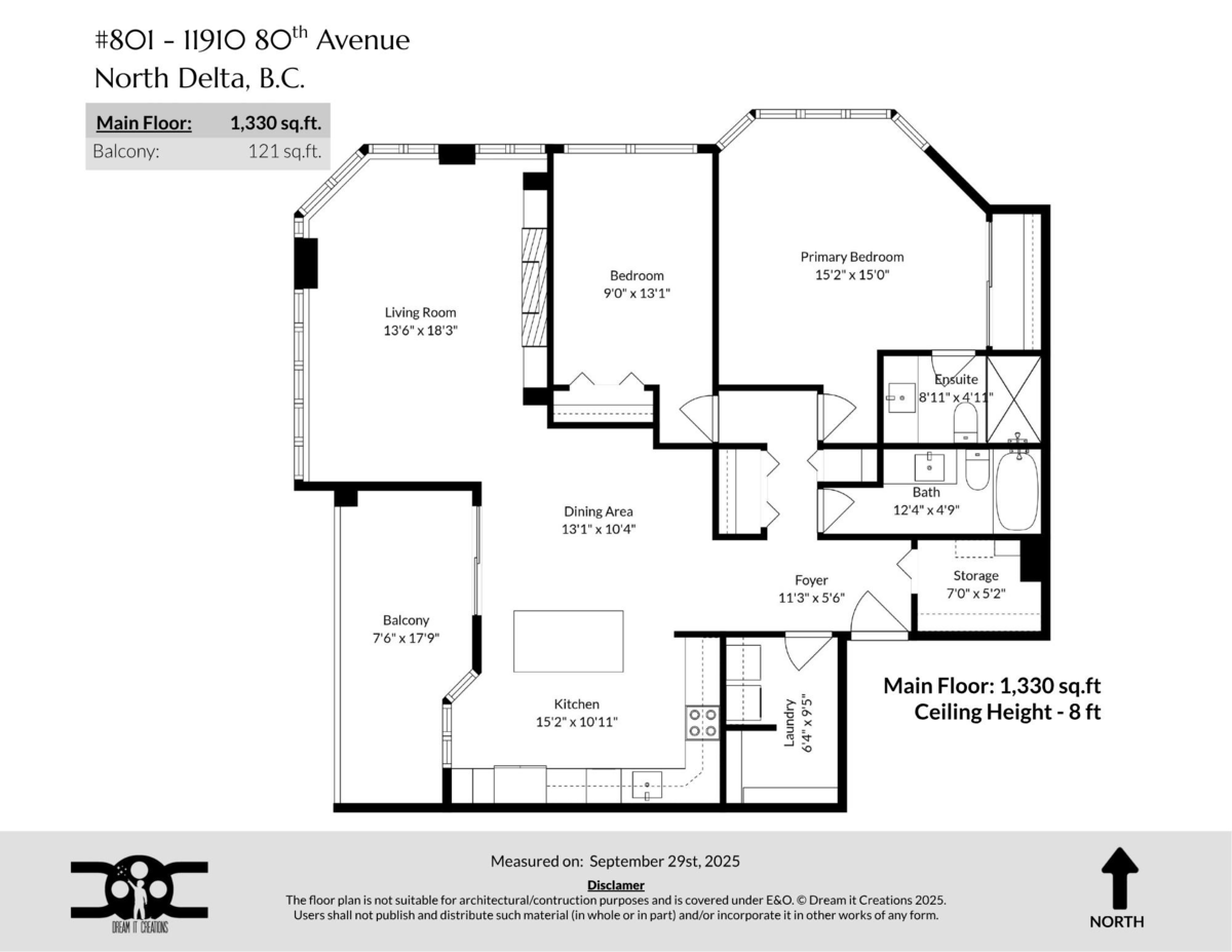 Outdoor Deck Photo of 801 11910 80 Avenue, Delta, BC