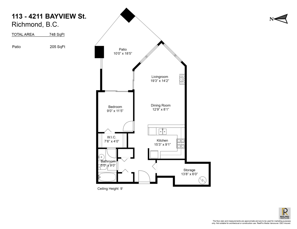 Exterior Rear Photo of 113 4211 Bayview Street, Richmond, BC