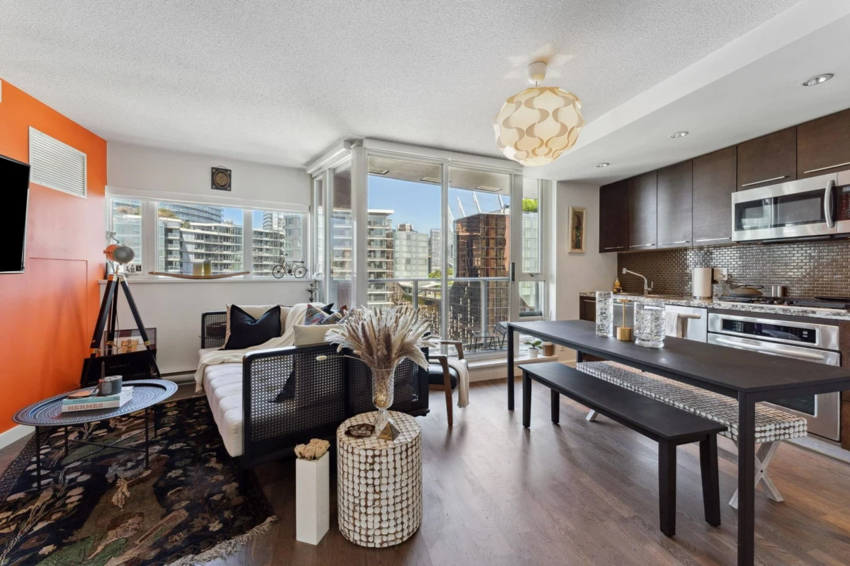 Dining Area Photo of 1701 918 Cooperage Way, Vancouver, BC