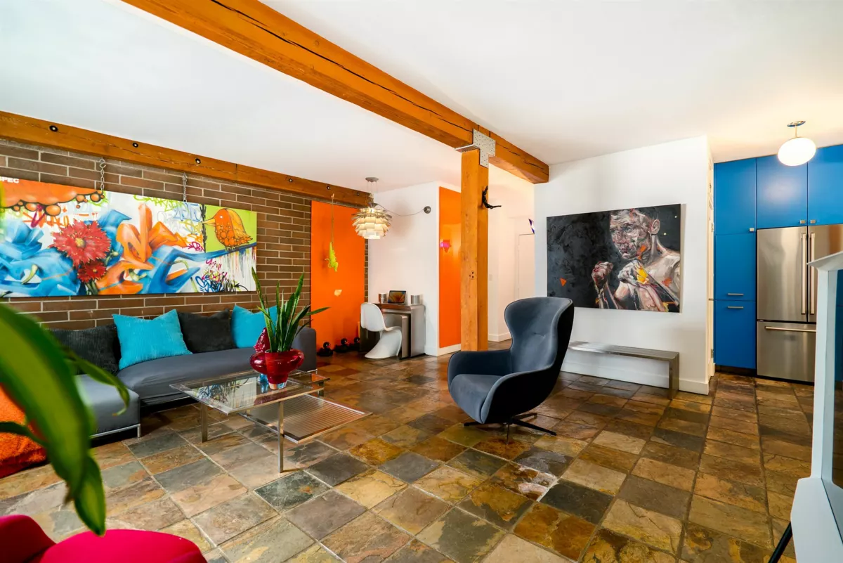 Living Room Photo of 202 1535 Nelson Street, Vancouver, BC