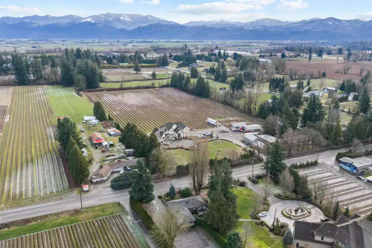 Aerial View of 1264 Mccallum Road, Abbotsford, BC