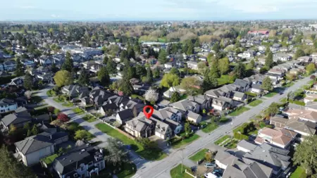 Aerial View of 9760 Saunders Road, Richmond, BC