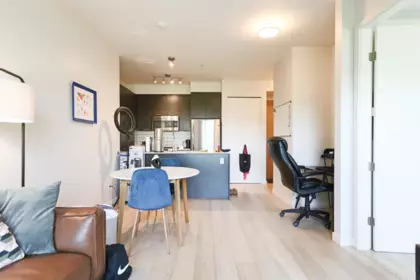 Kitchen Island Photo of 304 215 Brookes Street, New Westminster, BC